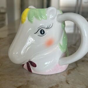Colorful Unicorn Mug Perfect for Floral arrangement for horse loving friends